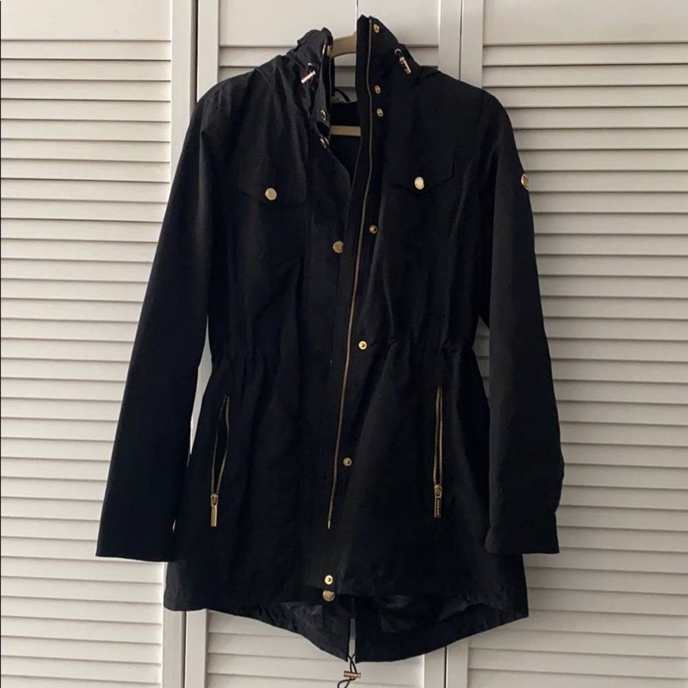 Michael Kors Black Raincoat